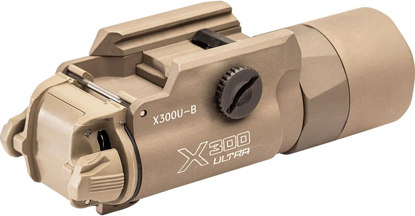 SureFire X300U-B Ultra 1000 LU Tan Handgun WeaponLight w/Thumb Screw Mount X300U-B-TN