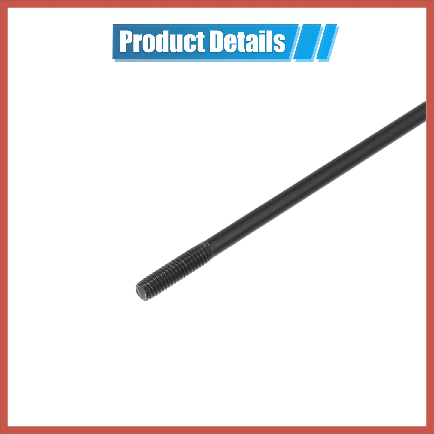 ACROPIX 24pcs 13G J Bend Bicycle Steel Spokes 288mm 11.34" Cycle Spokes with Brass Nipples Steel Spokes for Mountain Bike MTB Car Parts