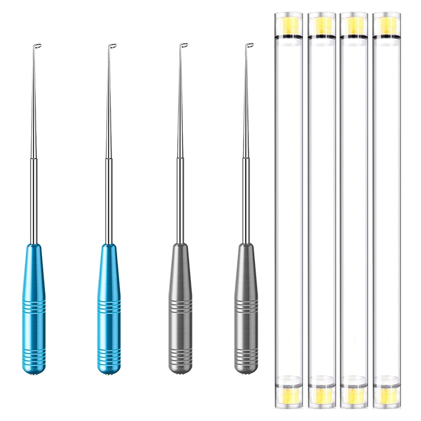 Fish Hook Remover, 4pcs Fishing Hook Quick Removal Device, Security Extractor Fishhook Disconnect Removal Tool for Fishing (4pcs)