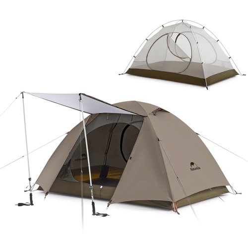 Naturehike Cloud River 2 Person 3 Person Backpacking Tent, Waterproof 2 Person 3 Person Tents for Camping