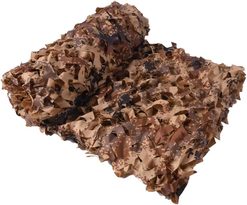 HYOUT Camo Netting Camouflage Net Bulk Roll for Hunting Blinds Ghillie Sunshade, Camping, Military Party Decoration