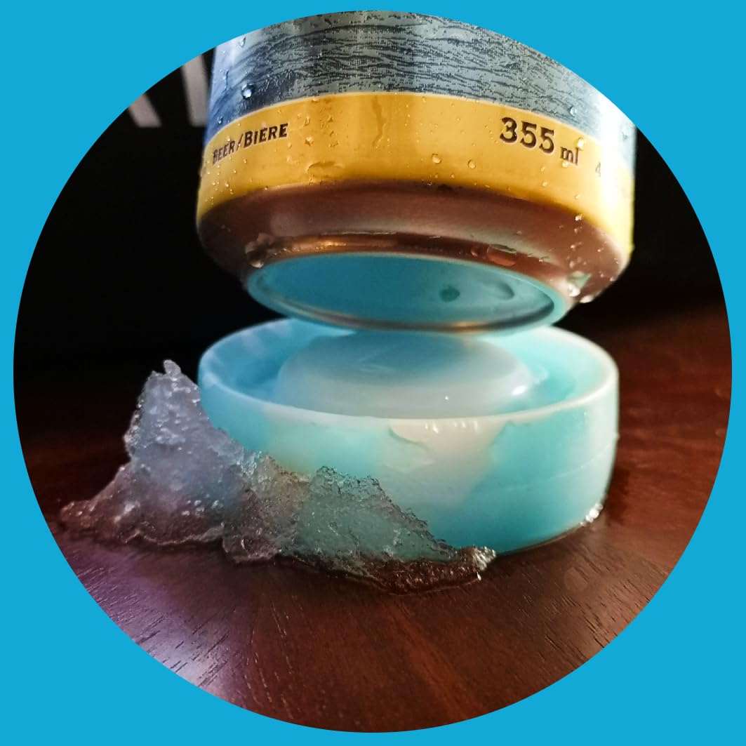 ArcticChill Golf Cooler Ice Packs – Custom Fit Can Coolers for Golf Bag Beer Sleeves – Reusable Round Freezer Packs for Keeping Drinks Cold on The Course (Set of 6, Arctic Blue)