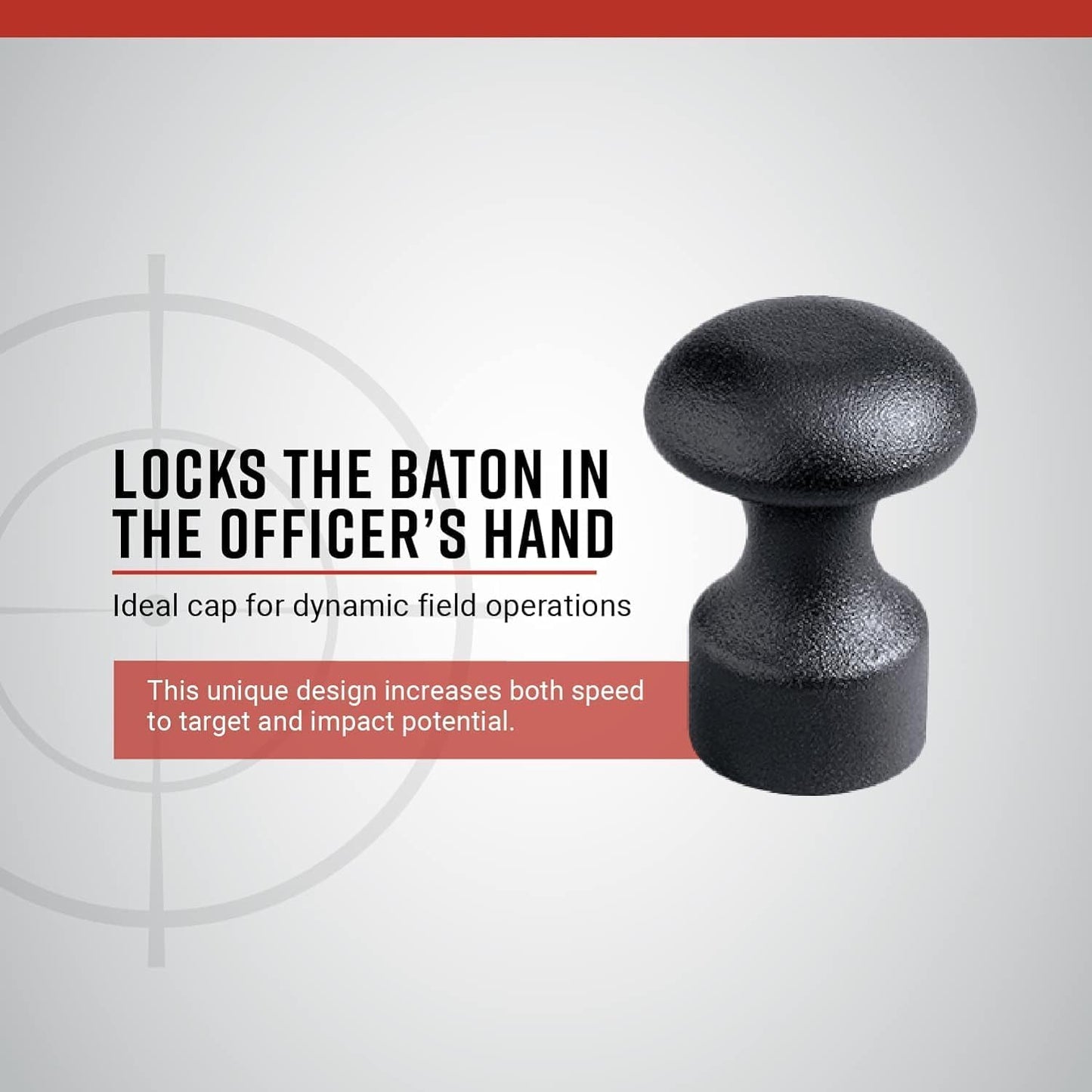 ASP F-Series Leverage Cap, Friction-Baton Handle, Tactical Baton Accessories