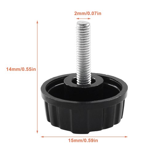 Cionyce 5Pcs Universal Fishing Reel Handle Screw Caps, Fishing Reel Replacement Parts for Spinning Reel Knob Crank Power Handle Grip