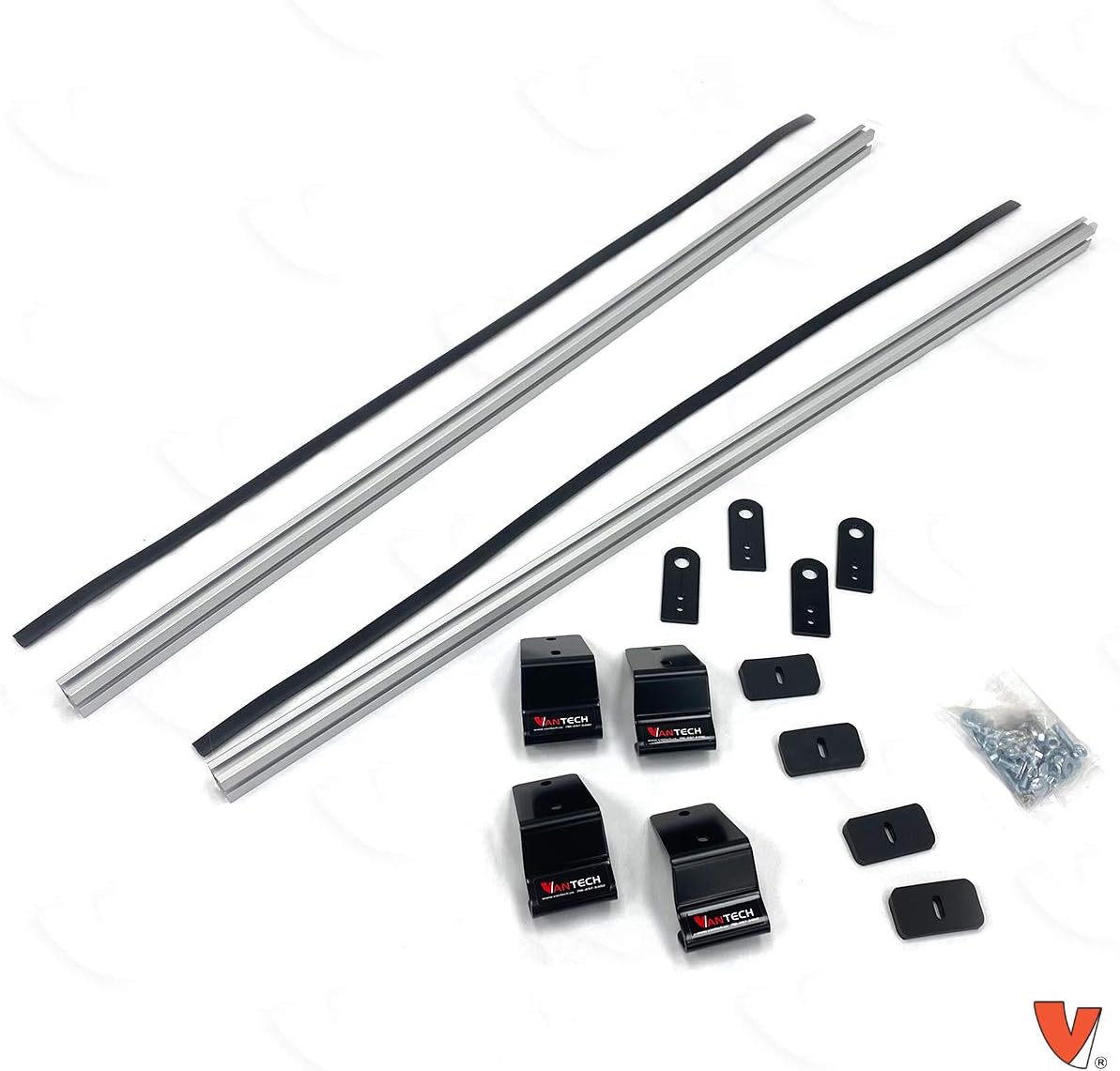 2 Bar Rack System for The Transit Connect 2014-On Silver