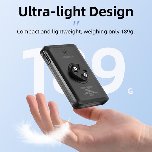 ROCKBROS Bike Mount Compatible with Garmin,Cycling Computer, 10000mAh/ 5000mAh Type-C Recharge Bike Light