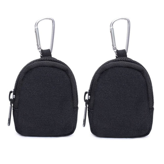 gofidin 2 Pack Waist Pack Outdoor EDC Molle Pouch Accessories Keychain Pouch Coin Pocket with Hook Zipper Key Earphone Holder Coin Wallet Purses