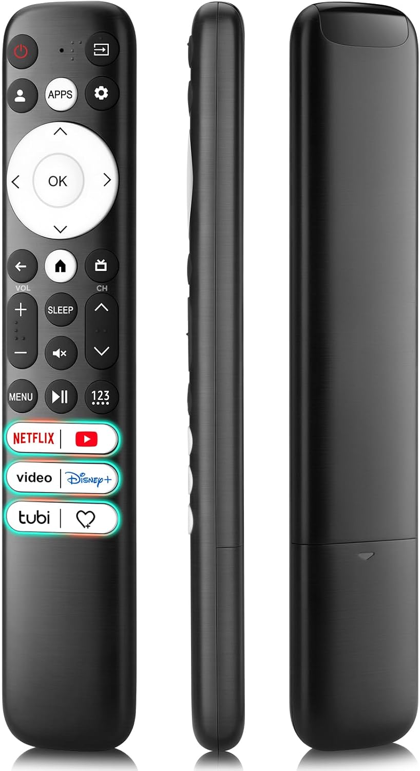 (Pack of 2) Replacement-Remote-Control for Roku-TV,Compatible for TCL Roku/Hisense Roku/Onn Roku/Philips Roku Smart TVs(Not for Roku Stick and Box)