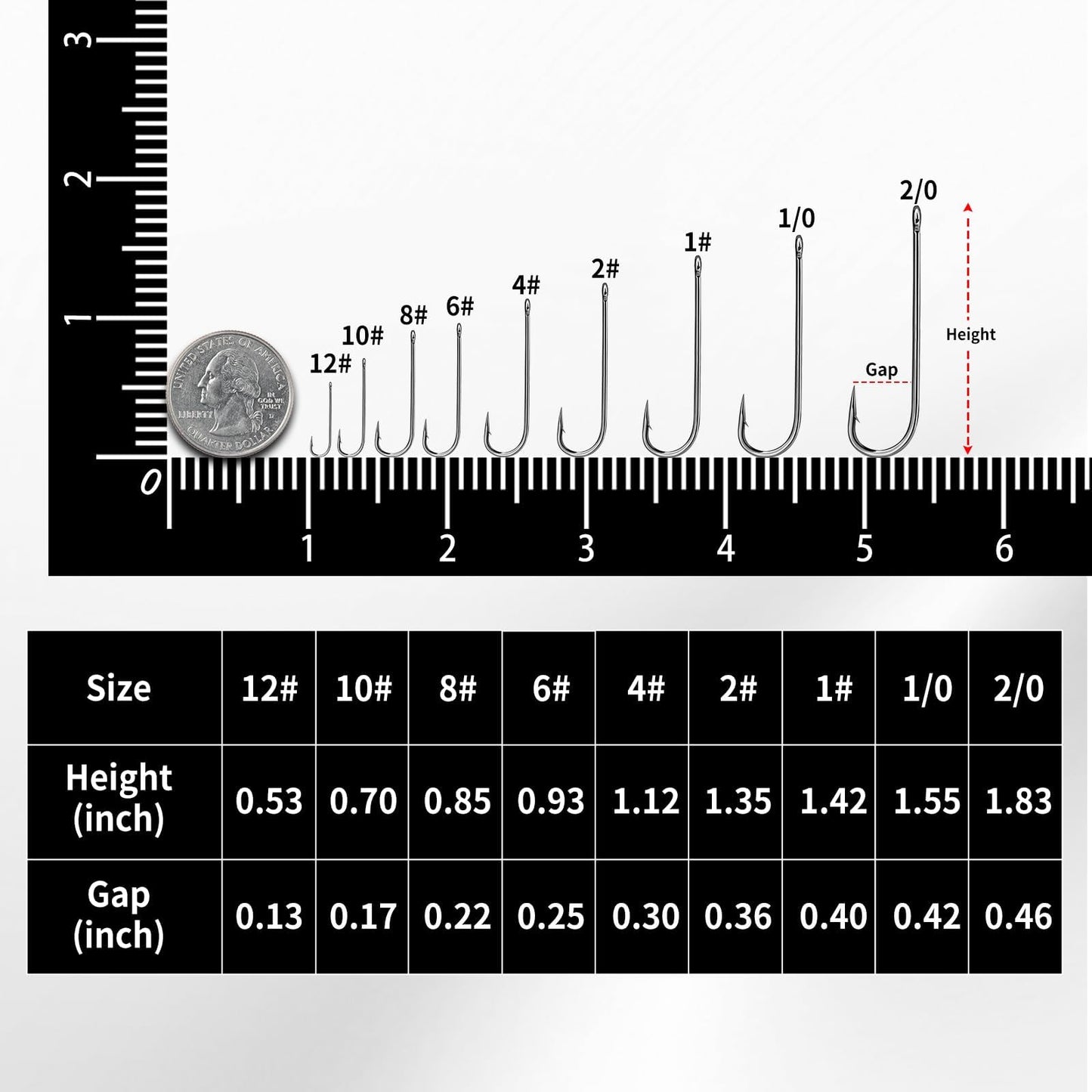 FishTrip Crappie Panfish Fishing Hooks-100pcs Aberdeen Hooks Long Shank Light Wire for Sunfish Small Bass Trout Freshwater Size 10#
