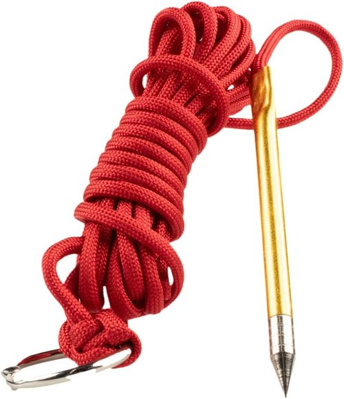 10ft Paracord Fishing Stringer - 550lb Capacity with Metal Needle & Split Ring