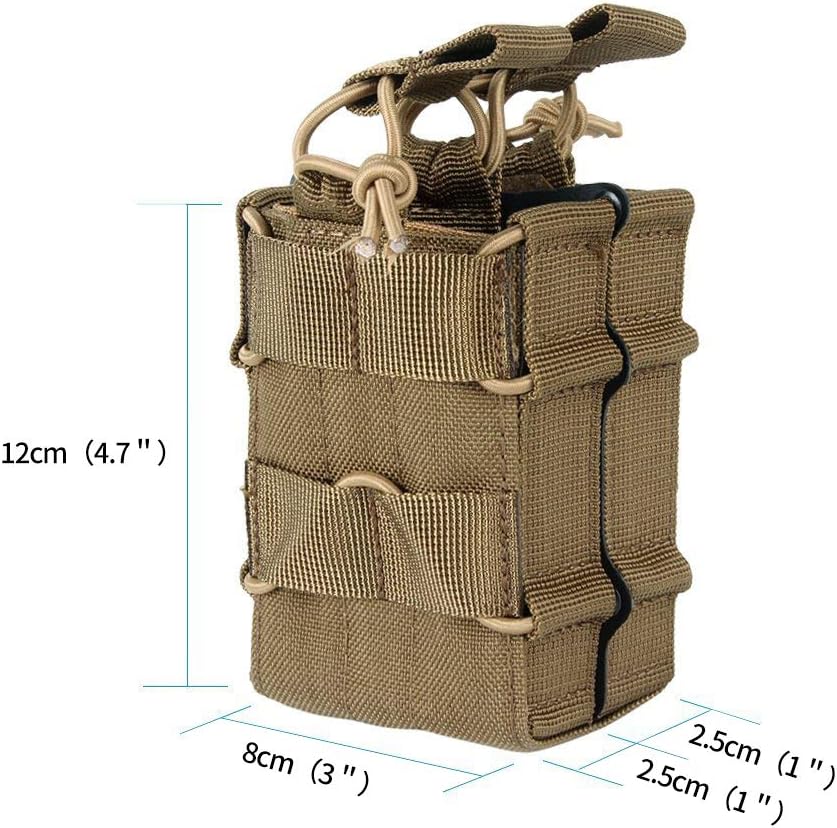 EXCELLENT ELITE SPANKER Tactical Molle Single/Double Open-Top Mag Pouch for M4 M14 M16 AR15 G36 Magazine