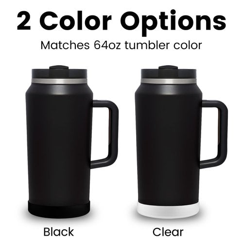 MIMORE Boot for Stanley 64 oz, Silicone Cup Boot Cover Compatible with Quencher H2.0 64 oz Tumbler Boot Stanley Bottom Protector, Black