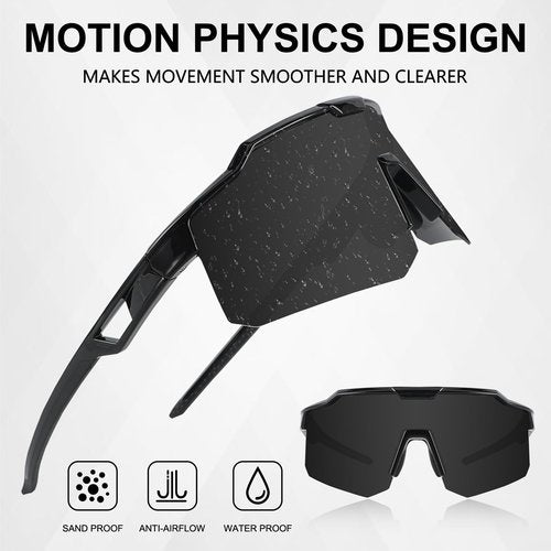 OULAIQI Polarized Cycling Fishing Sunglasses for Men Women,Youth Baseball Glasses,UV400 Protection Sports Glasses