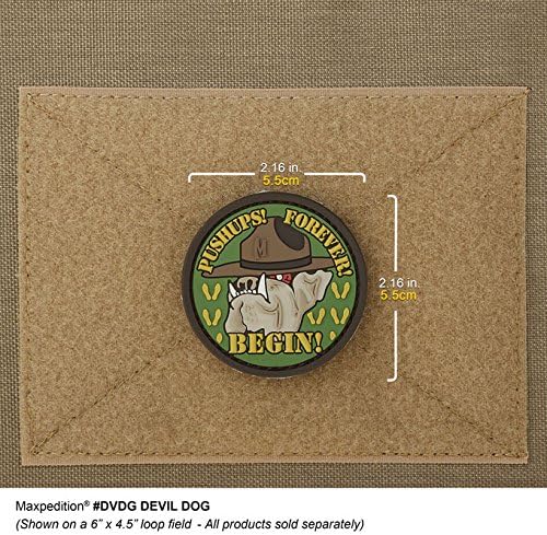 MAXPEDITION Devil Dog Tactical Patch - Durable Embroidered Military Badge