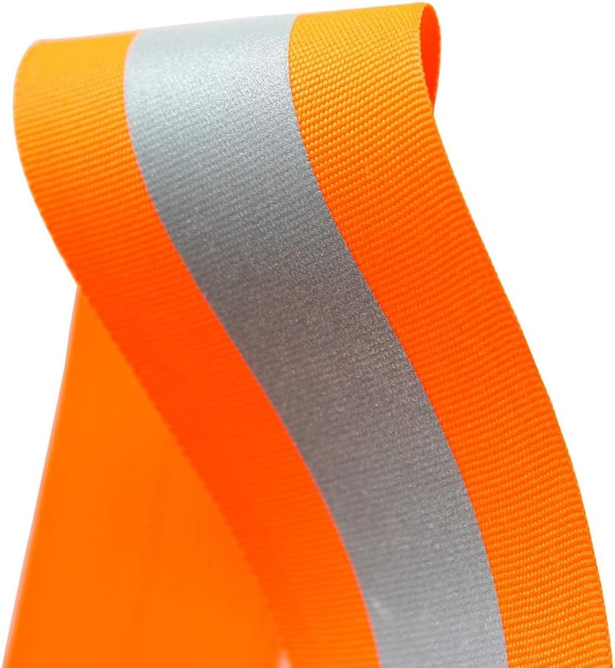 Safety SF8100 Sew On Florescent Reflective Elastic Tape 2"X118"-Green