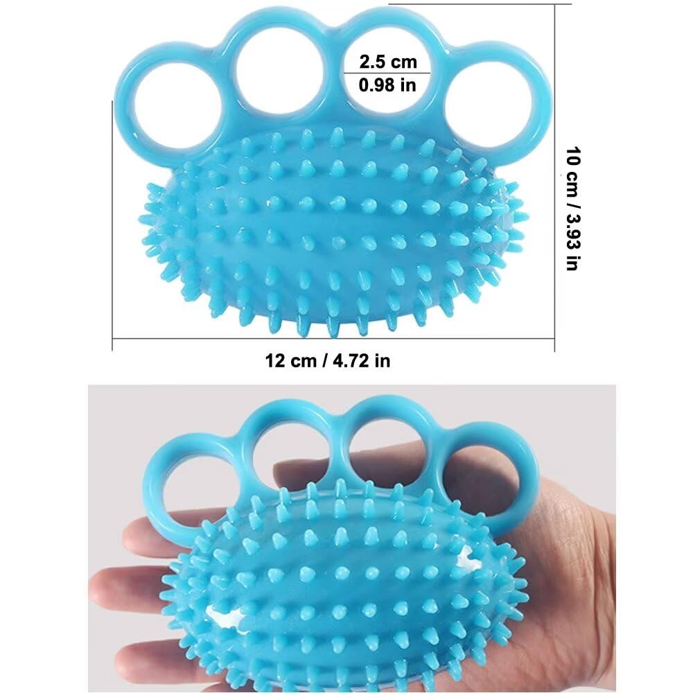 Hand Grip Strengthener Finger Exercisers Trainer Squeeze Stress Ball for Relieve Wrist Pain, Carpal Tunnel, Hand Physical Therapy, Stress Relief, Elderly Stroke Recovery, Arthritis, Anxiety