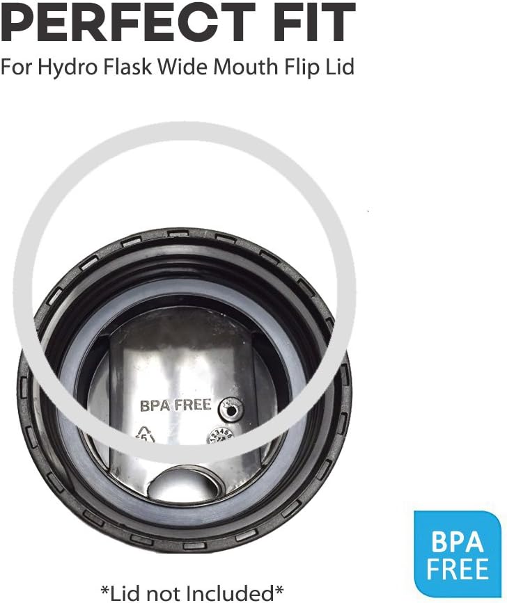 3-Pack Hydro Gaskets Seals Replacement for Hydro Flask Wide Mouth Flip Lid Cap BPA-FREE Rubber Stoppers