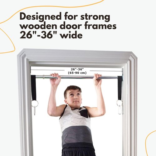 DreamGYM Doorway Swing Support Bar - Pull-Up Bar - Indoor Swing or Yoga Swing