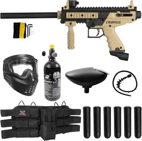Maddog Tippmann Cronus Basic Titanium Paintball Gun Marker Starter Package