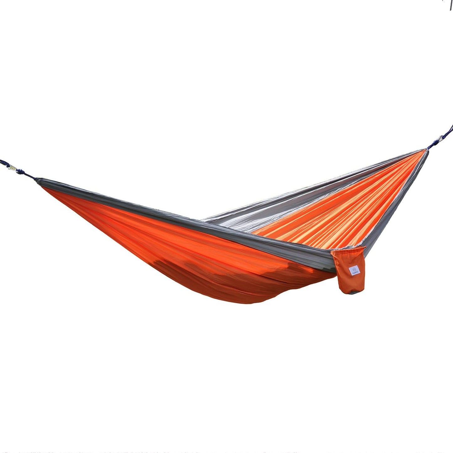 Portable Nylon Fabric Travel Camping Hammock Light Blue/Blue