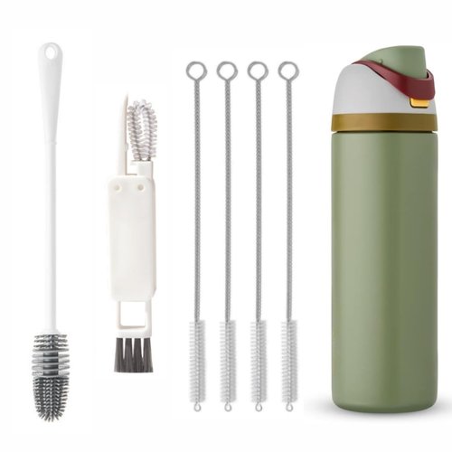 Bottle Brush for Yeti 20 oz Travel Mug,Water Bottle Brush Cleaner for Yeti Rambler 25oz/35oz/42oz Tumbler, Straw Cleaner Brush for Owala/Stanley/BrüMate Era 30oz 40ozTumblers