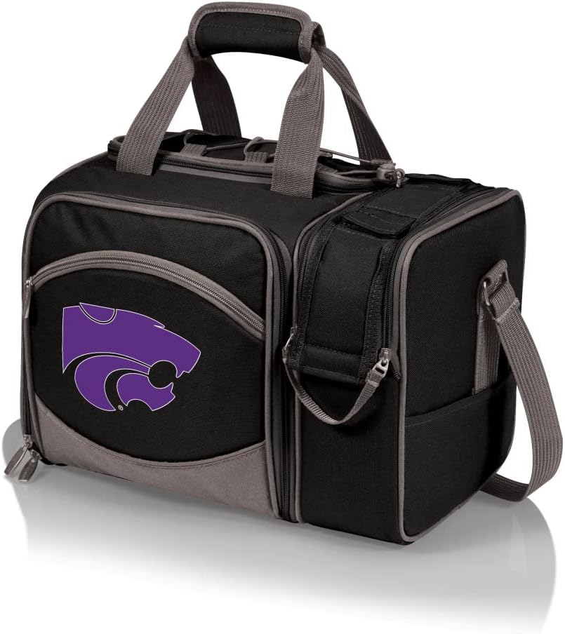 NCAA Malibu Cooler Picnic Basket - Insulated Tote with Complete Picnic Set