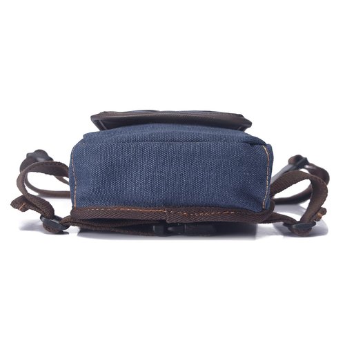 Yoholda Adjustable Waist Pack Fanny Pack for Outdoor Sports, Canvas Tactical Military Drop Leg Bag for Men Women (Navy Blue)
