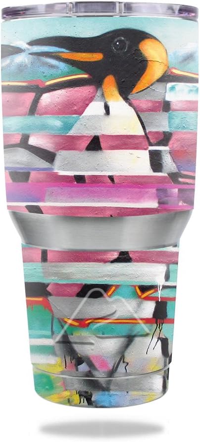 MightySkins Skin Compatible with Ozark Trail 30 oz Tumbler - Penguin Party | Protective, Durable, and Unique Vinyl Decal wrap Cover | Easy to Apply, Remove, and Change Styles | Made in The USA