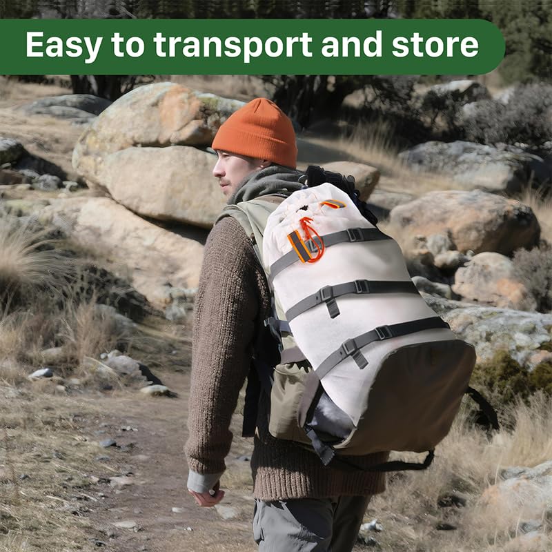 White Elk Game Bags Set with Reflective Strips - Hunting Meat Storage