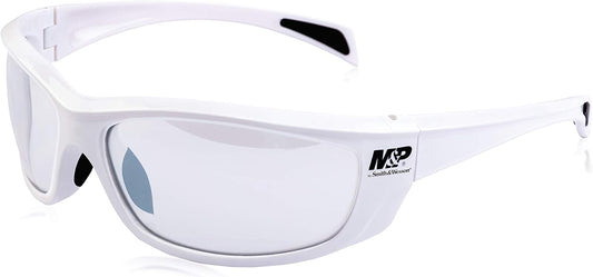 Smith & Wesson M&P Whitehawk Full Frame Shooting Glasses with No-Slip Rubber, Impact Resistance and Anti-Fog Lenses for Shooting, Working and Everyday Use