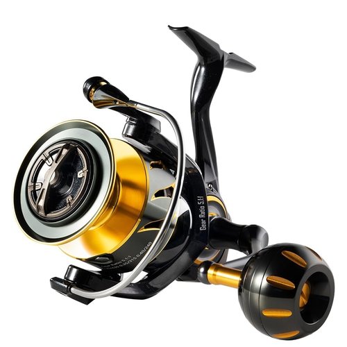 Rooblinos SW Long Shot Jigging Spinning Reel, Saltwater Big Fishing 6000/8000 Surf Reel,10+1 BB, 66LB Max Drag, Ultra Light, Inshore Offshore Surf Reel (8000)