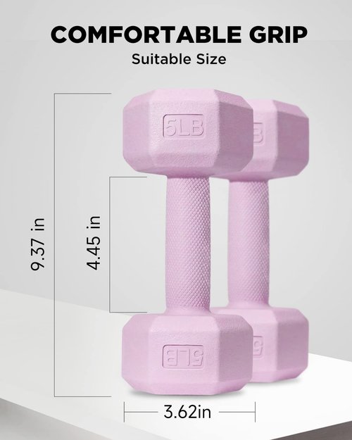 ZTTENLLY Dumbbell Sets - 5/10/15/20/25/36 lb Dumbbells Pair Hand Weights Set of 2 - Easy Grip - Arm Weights for Men and Women, Home Gym Exercise Equipment for Workouts Fitness Strength Training