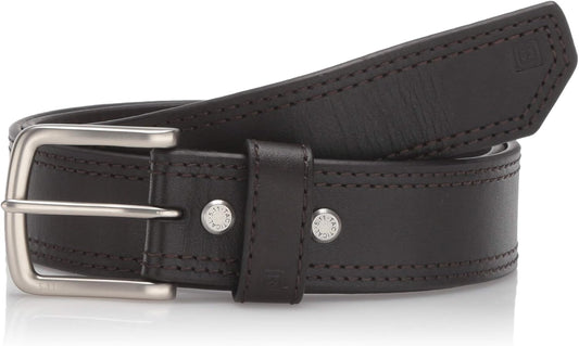 5.11 Tactical Men's 1.5-Inch Full Grain Matte Leather Arc Belt, Ergonomic Curve, Style 59493