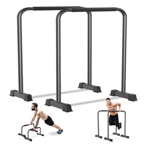 Dip Bar, 2-in-1 Adjustable Dip Stand Station for Home Workout, Heavy Duty Parallel Bars Workout Equipment for Strength Training