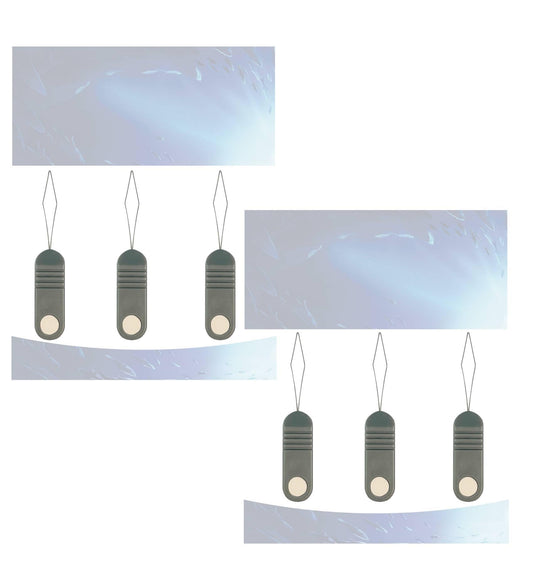 Aventik Fishing Hook Threader Set - with Line Cutter Zinger Retractor Fly Patch Fishing Accessories Combo