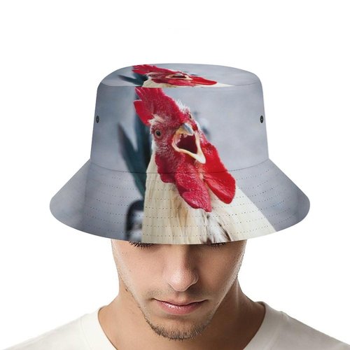 Chickens Men's Women's Bucket Hat Summer Vacation Travel Beach Sun Hat Packable Lightweight Outdoor Hat