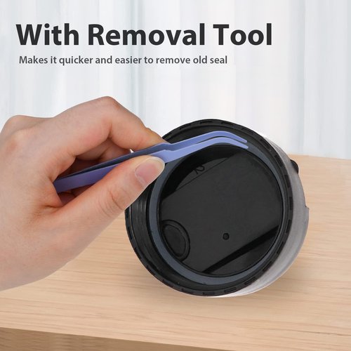 Ullnosoo Gasket Replacement Compatible with Hydro Flask Wide Mouth Flip Lid Cap, 6 PCS Silicone O Ring Leak Proof Seal Compatible with Hydroflask 2 inch with A Tweezer, Easy to Install
