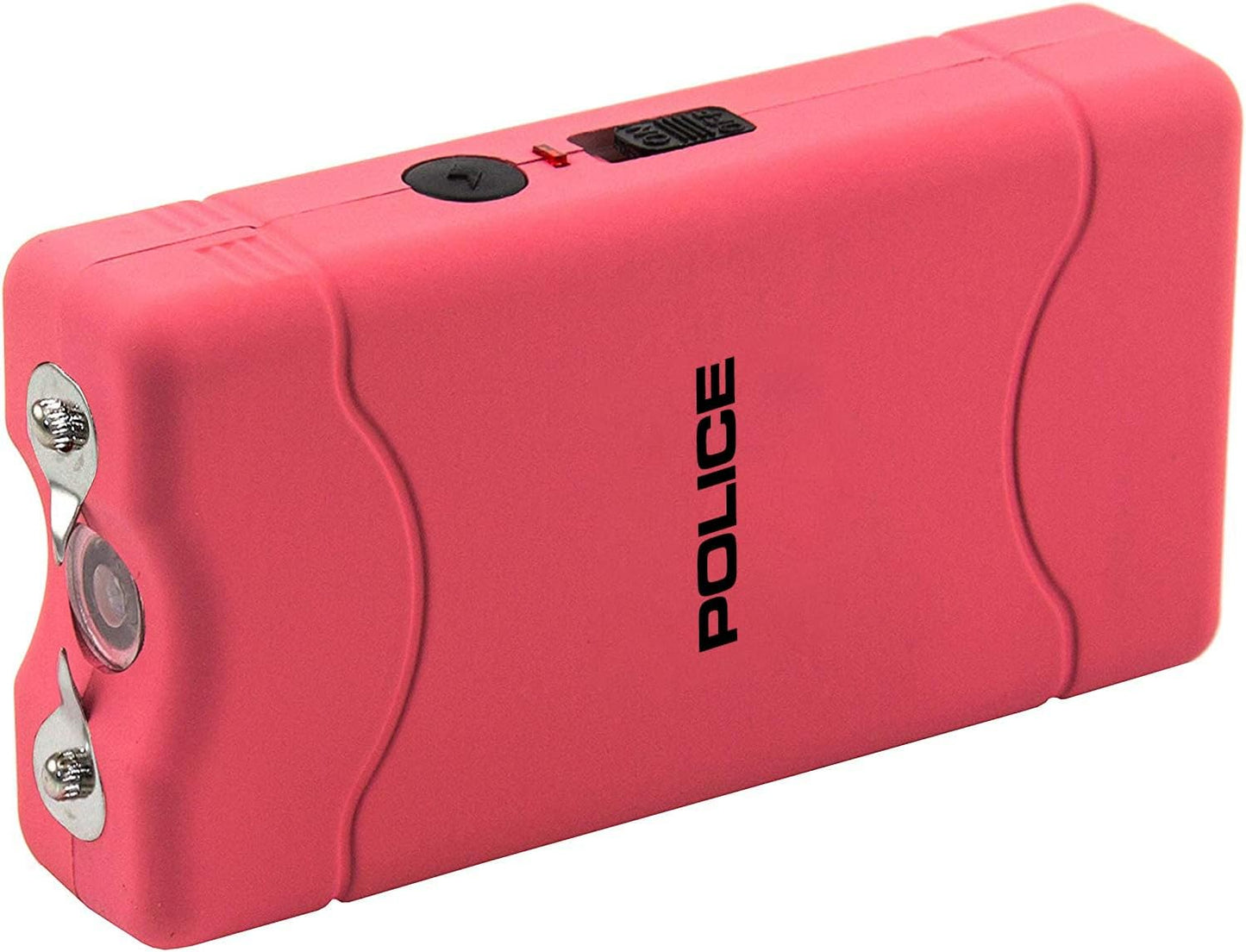 POLICE Stun Gun for Self Defense 800 – High Voltage Mini Rechargeable with LED Flashlight, Compact & Heavy Duty – Personal Security for Women – Pink
