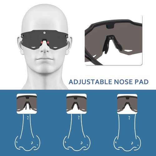 MALIDAK Mens Womens Sunglasses UV400 Protection Sports Magnetic Shades for Cycling, Running, Baseball, Fishing