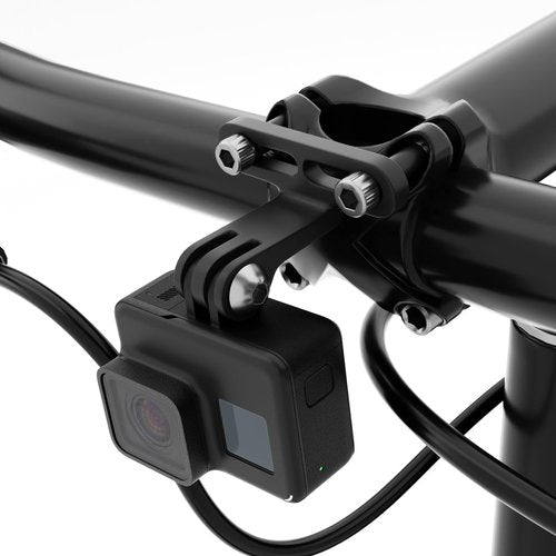 Out Front Camera Mount for GoPro Bicycle Holder for Cycling Lamp ( Black)