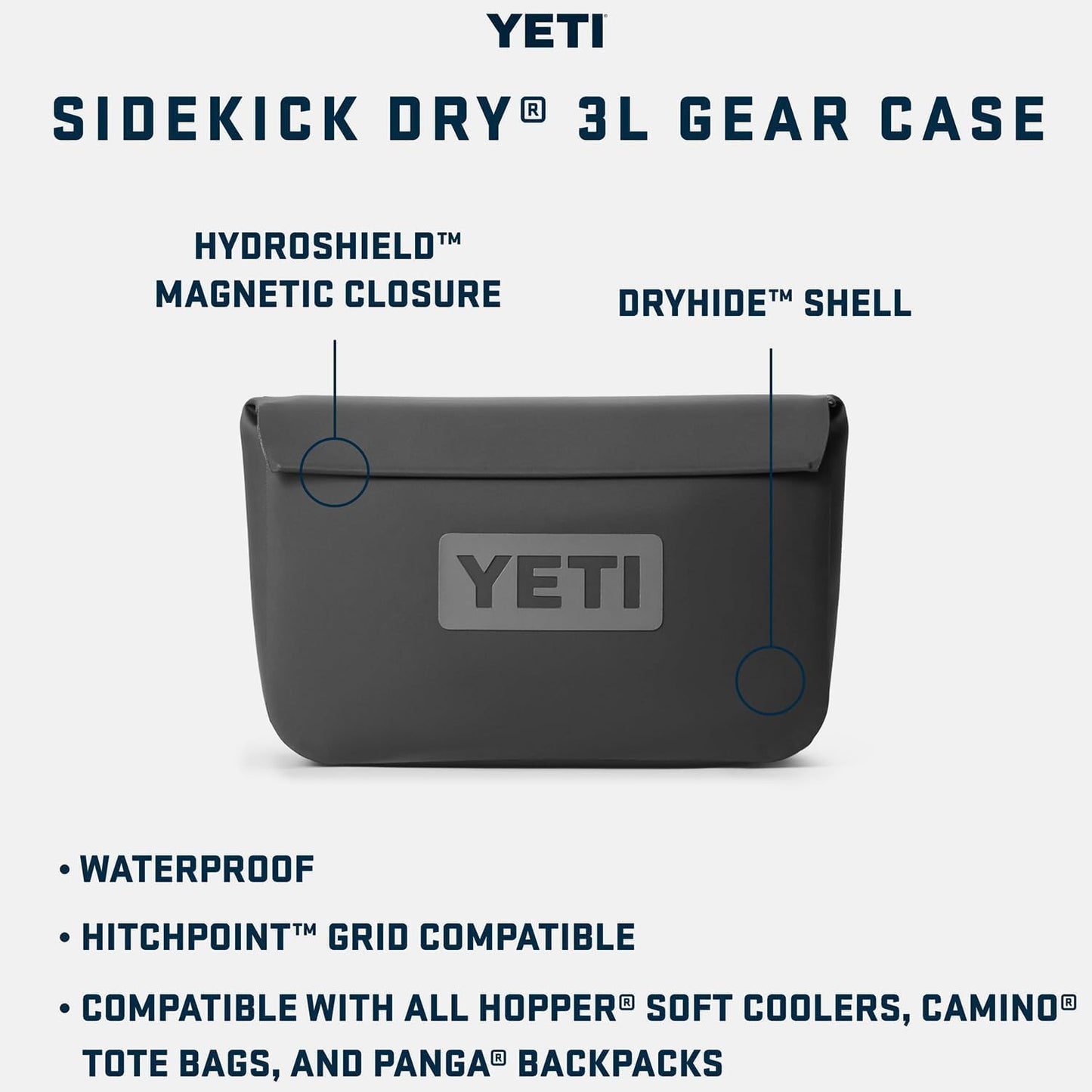 YETI Sidekick Dry 3L Gear Case, Venom