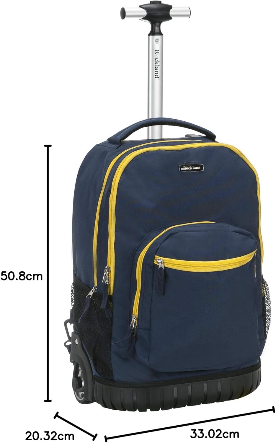 Rockland Single Handle Rolling Backpack, PURPLEPEARL, One Size