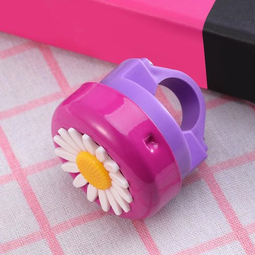 Toddmomy Chrysanthemum Bell Bike Bell Ring for Kids Girls Bike Attachment for Kids Kid Flower Bicycle Bike Horn Bicycle Funny Tricycle for Bicycle Rosy
