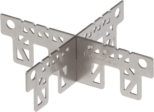 Evernew Titanium Alcohol Stove Cross Stand, Sand Leather
