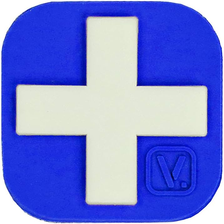 VANQUEST 1-Inch Medical Cross 'Super-Lumen' Glow-in-The-Dark Patch
