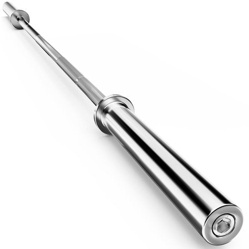 Olympic Barbell With EZ Curl Bar - 2 Inch Sleeve, Knurled Grip, Bearings - Weightlifting Bar for Strength Training, Home Gym Use