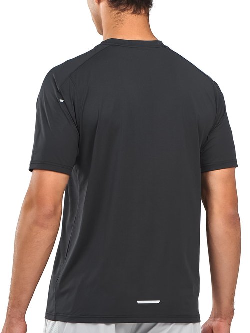 NORTHYARD Men's Athletic Running T-Shirts Quick Dry Workout Shirts Short-Sleeve Sports Gym Tee Tops Performance Activewear Black XL