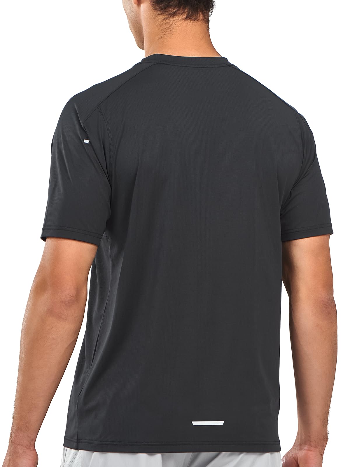NORTHYARD Men's Athletic Running T-Shirts Quick Dry Workout Shirts Short-Sleeve Sports Gym Tee Tops Performance Activewear Black XL