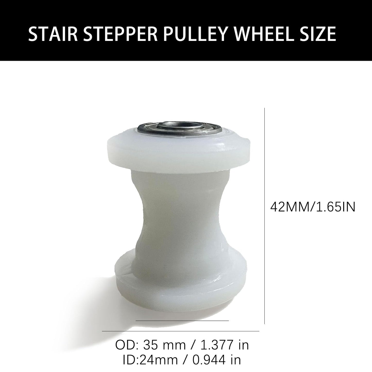 Auterflym Pulley Wheel for Vertical Climber,2pc Wheel Replace for Original Compact Mountain Climber, Stair Stepper Exercise Machines - MXC 2.0 & Climber Classic 1.0 Wheel Replacement Parts