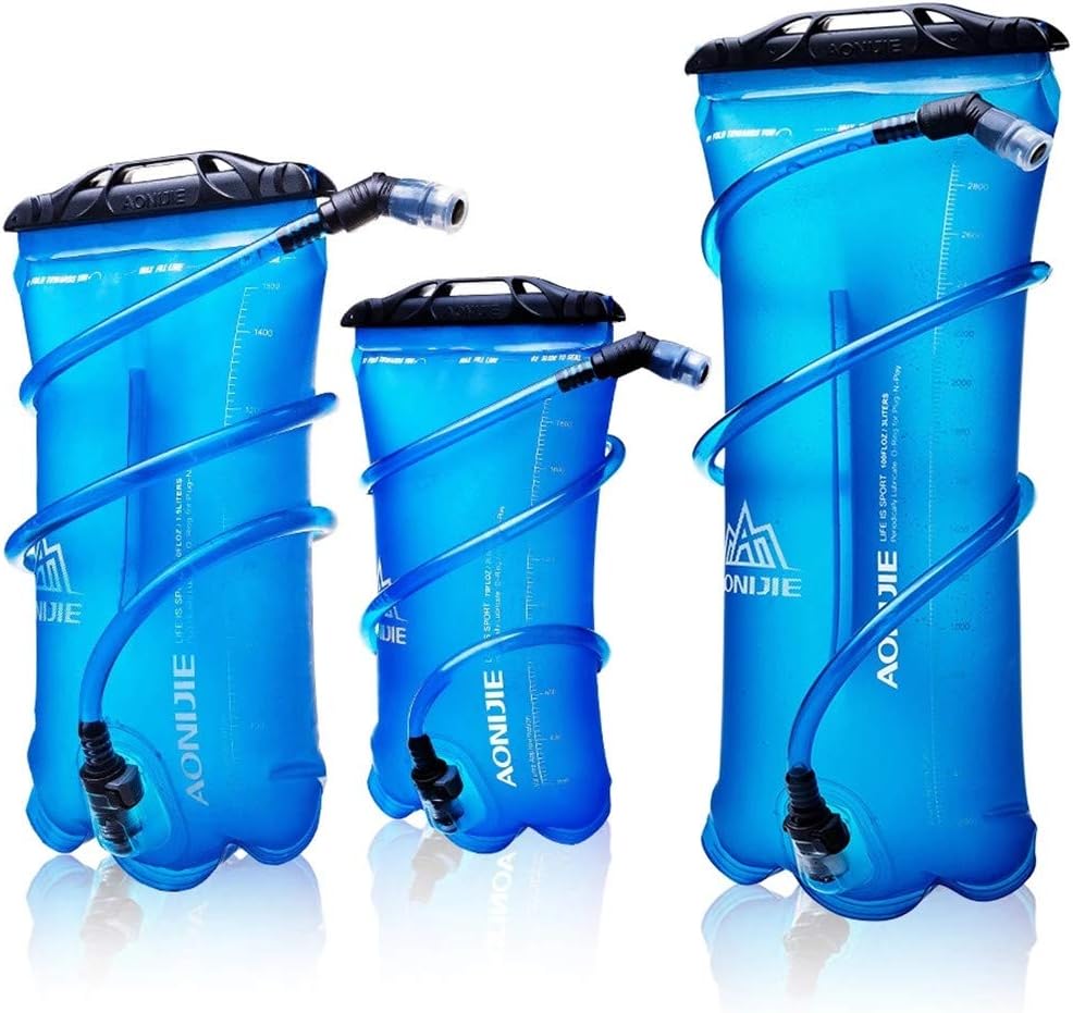 AONIJIE 1L/ 1.5L/ 2L/3L Folding Riding Running Water Bag Outdoor Mountaineering Backpack Drinking Bag (1.5L-TPU)